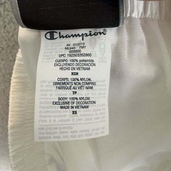 Champion Pants Women's XS White Lightweight Joggers Windbreaker Cinch Ankle NWT - Picture 10 of 11